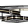 Cialogs with PDD "CRUZ" 2XLED 88W 3000-6000K RGB black gold 63x45x16cm