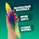 Antistress toy "worm", rainbow color