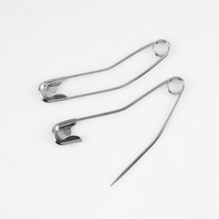 Bulanes English, curved, 54 mm, 500 pcs, silver color-2