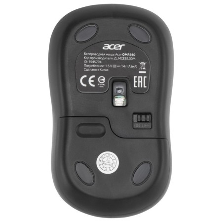 Acer OMR160 Black Optical Mouse (1200DPI) WISTROPLE USB (3but)-1
