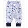 Children's pants "whales", white/blue color, height 68 cm