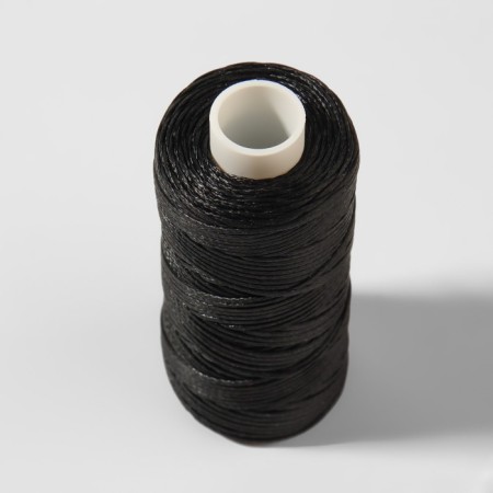 The threads are waxed, flat, 150d/16, 0.8 mm, 50 ± 2 m, black color-2