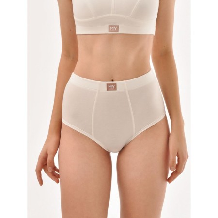 Panties slips boyfriend women Mirey, size 48, milk color