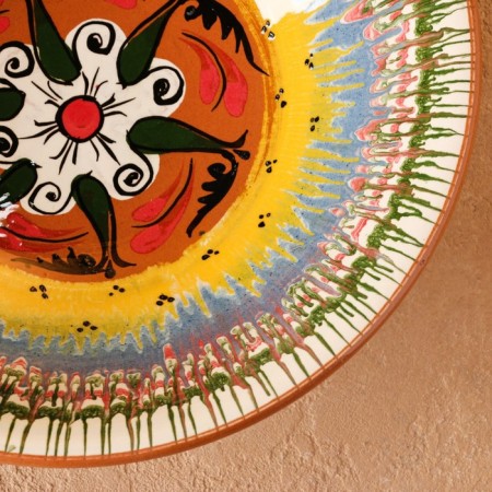 Buditsa Rishtan ceramics "Flowers", 25 cm-11