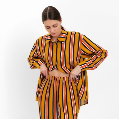 Female set (shirt, trousers) minku: enjoy yellow color, pr 46-3
