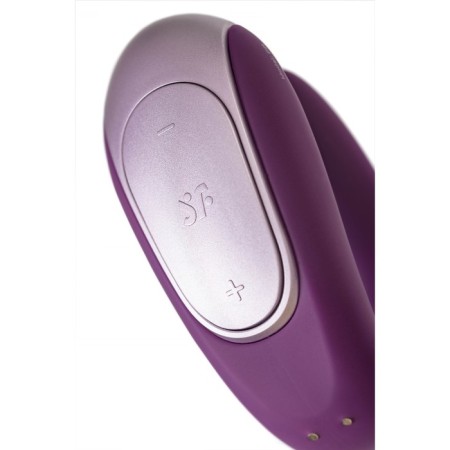 A multifunctional stimulator for steam Satiffyer Partner Double Fun, 9 cm, silicone, purple color-9