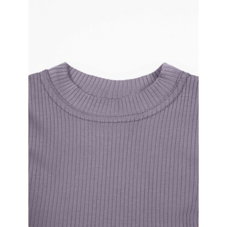 TOP for a girl with short sleeves on Generation ties, height 152 cm, purple color-6