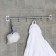 Wall hook on the bar, moving, accoona a166-6, 6 pcs, color chrome