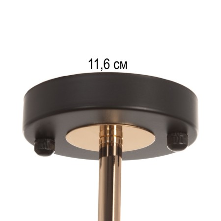 ARISA chandelier 5he27 40W black and gold 60x60x40 cm-3