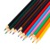 Pencils of colored 12 colors, sharpened, hexagonal, cardboard packaging, euro suspension, mixeri
