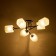 Alandi chandelier 6he27 40W Black-chromium 62x62x28 cm