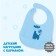 Blory for feeding "Giraffe" silicone with pockets, blue color