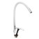 Kitchen mixer Zein Z2110, single -leaf, flexible surge, cartridge 40 mm, white/chrome