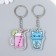 Acryl keychain "Lemonada in a mug/glass" mix 4.5x4.7 cm