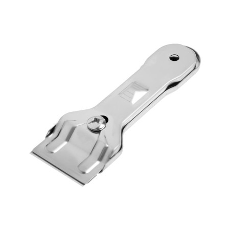 Tundra scraper, all -metal case, stainless steel, fixed blade, 40 mm