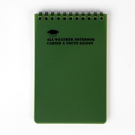 Subscribed notebook 15 x 10 cm, green-2