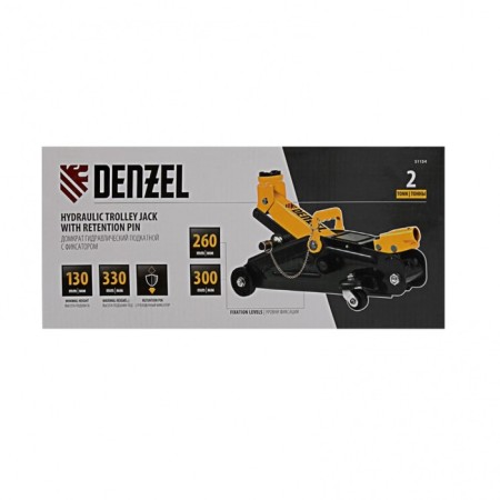 Hydraulic Denzel 51154 hydraulic jack, with a latch, in the case, 130 - 330 mm, 2 tons-12
