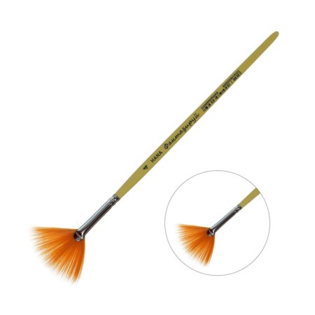 Brush fan synthetics, hana fantasize No. 4 (hair length 30 mm), short matte handle