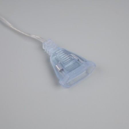Extension cord for indoor garlands with a circuit breaker, 5 m, transparent thread, UMS-Vilka-9