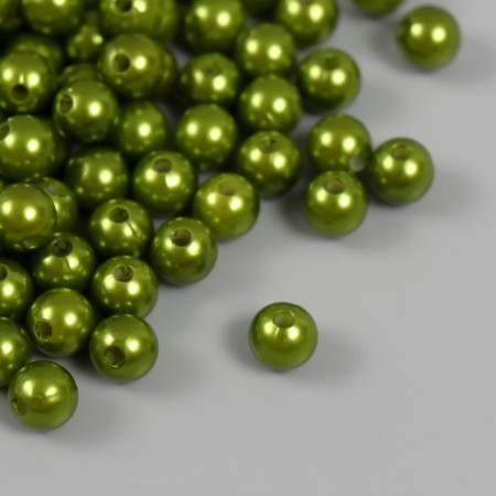 Set of beads "Pearls" d 8 mm, 250 g, khaki-1