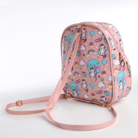 Baby backpack on lightning, pink color-6