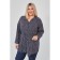 Women's tunic, size 64, dark blue color