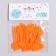 Autumn leaves skewers, set 24 pcs, color orange