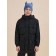 Windbreaker for boys, height 140 cm, black color