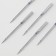 Needles for household sewing machines, universal, No. 100, 10 pcs