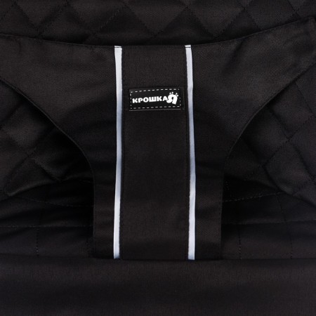 Smooth cover for children's sun lounger, black TM KRACH I-4