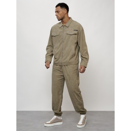 Men's tracksuit, size 56, khaki color-1