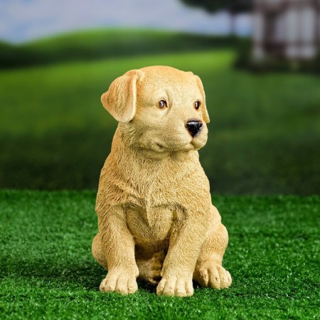 Garden figure "Labrador puppy" 17x12x20cm