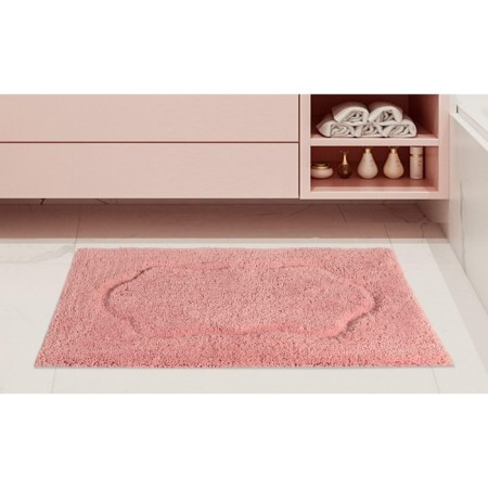 Set of bathroom rugs, size 60x100 cm, 50x70 cm, color ash rose