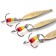 Vertical "Yaman" Malek with a tee, size 28 mm, 1.3 g, brass color