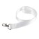 Badge tape width-20 mm, length-90cm with metal carbine, white