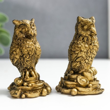 NECK Polystone for bronze "Filin on coins" set of 2 pcs 6x3.5x4 cm-1