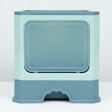 Closed toilet 50 x 40 x 40 cm with a retractable pallet, green-4