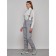 Semi-combinezone Ski Drapeted Feminine, size 50, light-gray color