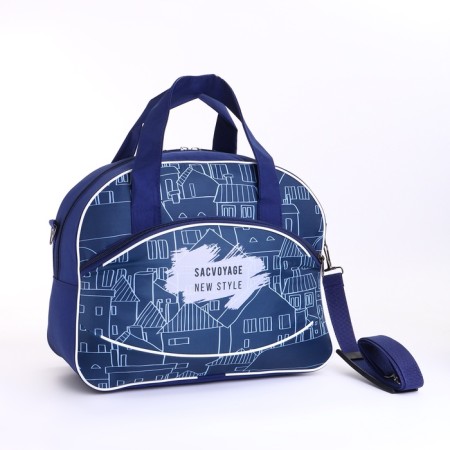 Small Small 20 "with a bag, a lightning department, an external pocket, with an extension, the color is blue-9