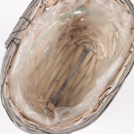 Kashpo wicker oval, 23x15x12cm, natural-3