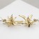 Earrings with pearls "bead" a pear with a flower, color gold