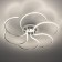 Ceiling chandelier Citilux "Jamini" CL229261E, 64x64x13 cm, 6x12.5W, LED, Gray color gray