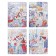 Gift notebook, A6+, 132 sheets, color block, with a curly refrain on a magnet, PVC cover, "anime", mix