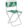 Folding stool, tropical leaves