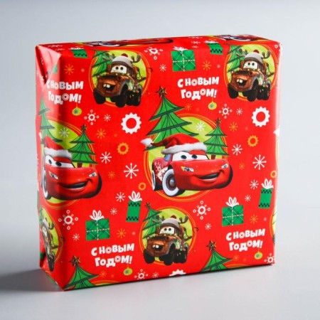Glossy packaging, 70 x 100 cm "Happy New Year!", Cars-3