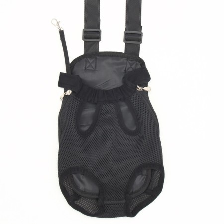 A backpack-carrier for cats and dogs "Kangaroo", m-32 x 20 cm (ds 29-34, og 25-43 cm), black-1