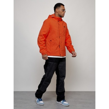 Sports male jacket, size 56, orange color-5
