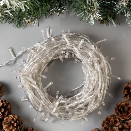 Garland "thread" 20 m, IP20, transparent thread, 200 LED, glow of multi, 8 modes, 220 V-1