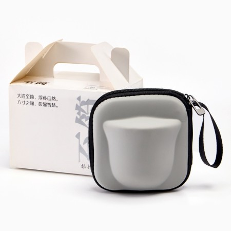 A set for the tea ceremony 4 items, for 2 persons, a cup, a kettle-3