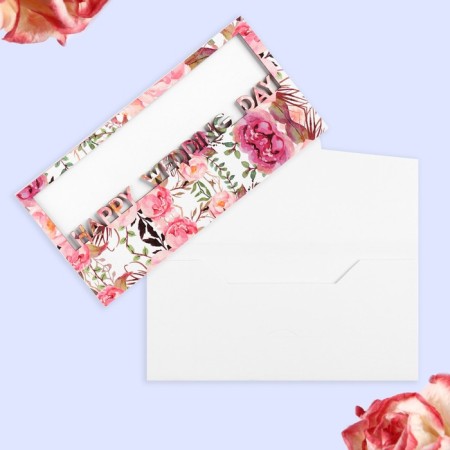 Money envelope "Happy Wedding Day!" Handmade, 18x9 cm